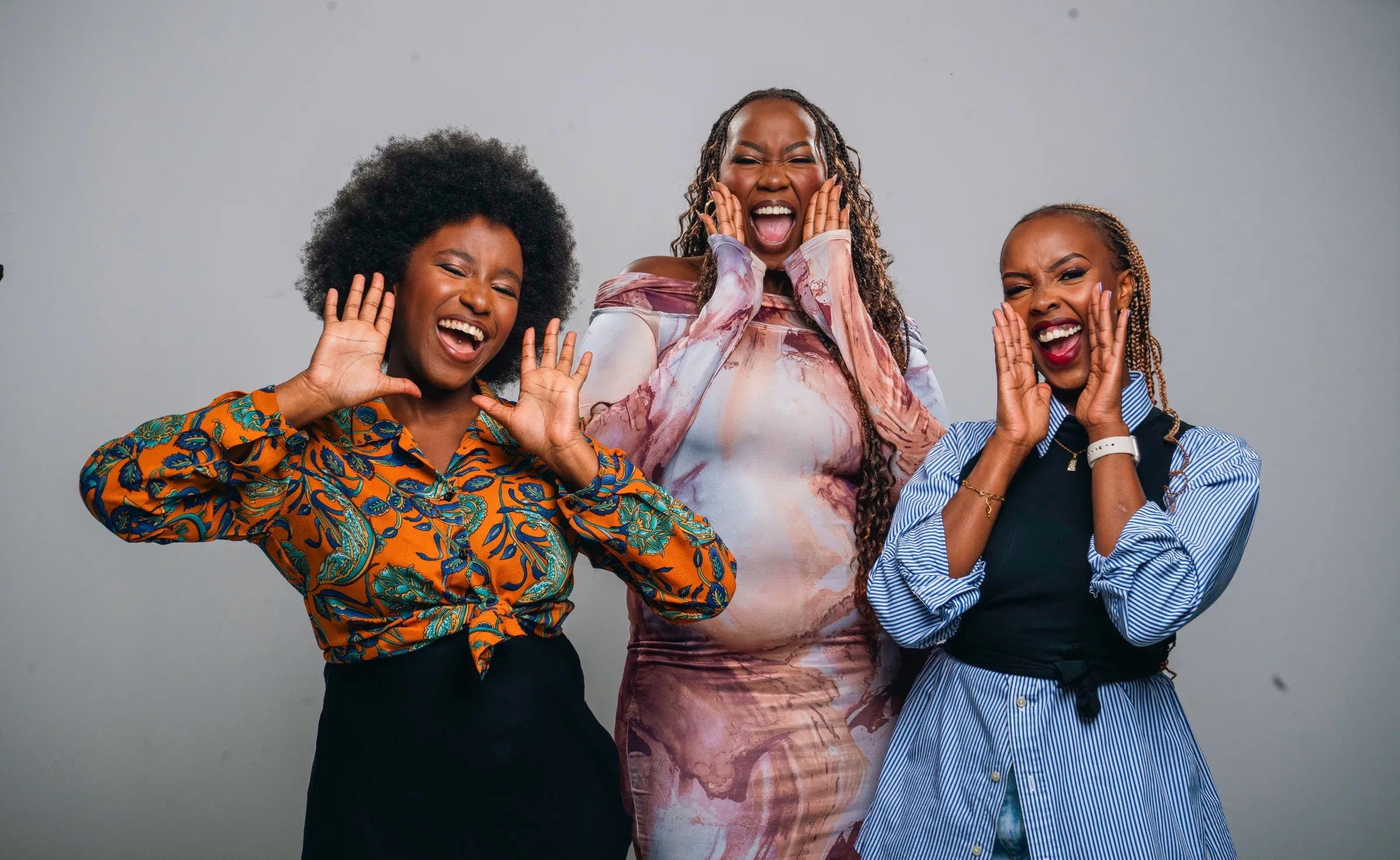 Three TWSS women striking a pose in Nairobi