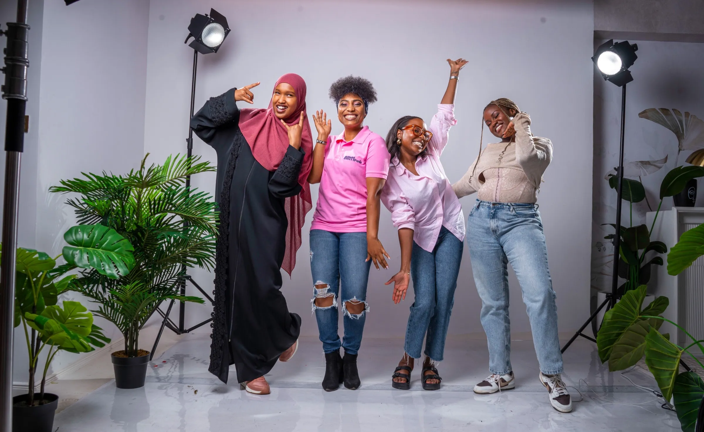 TWSS members jumping for joy in Nairobi