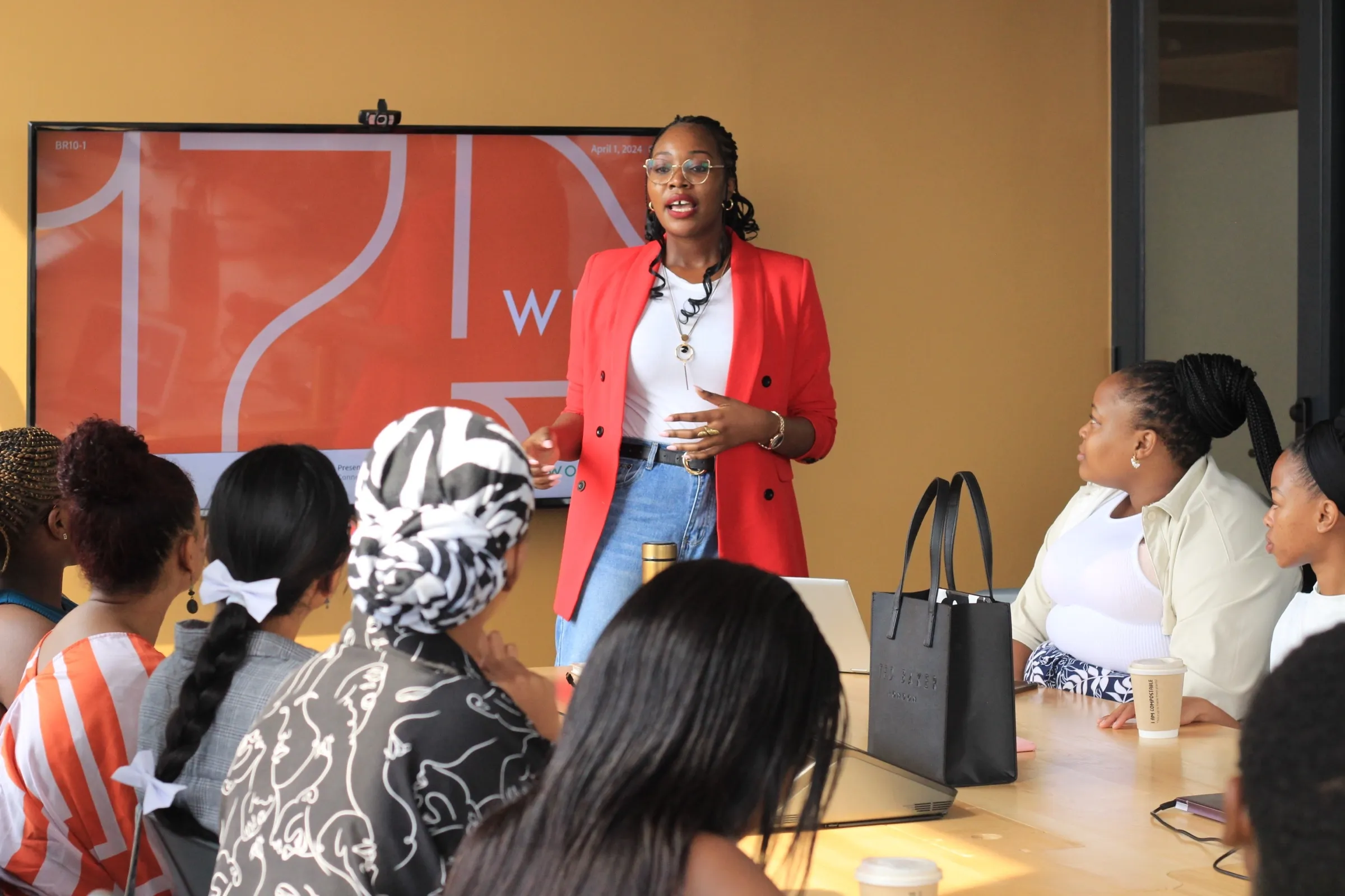 A speaker addressing TWSS participants in Johannesburg