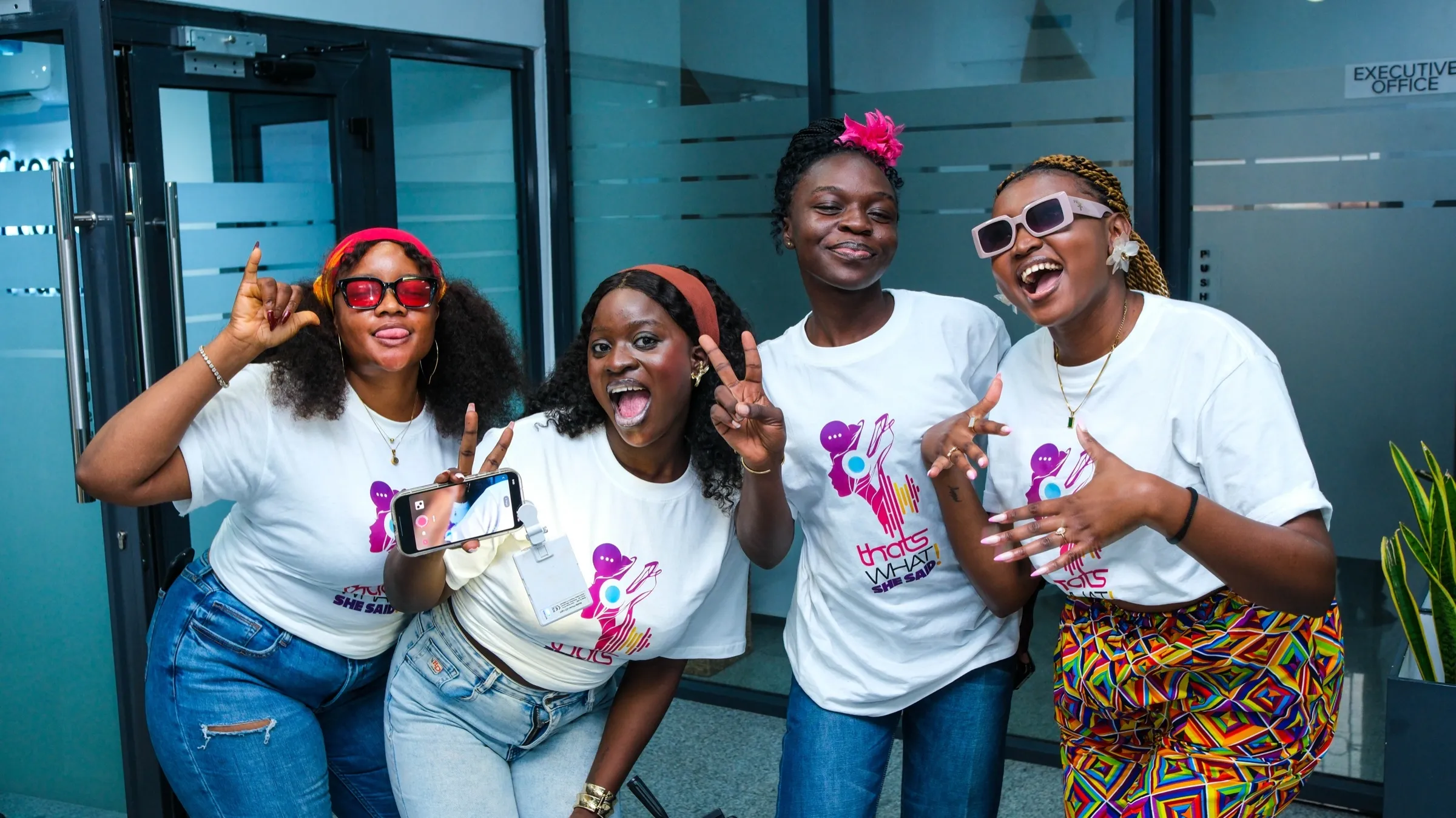 TWSS members laughing together in Lagos